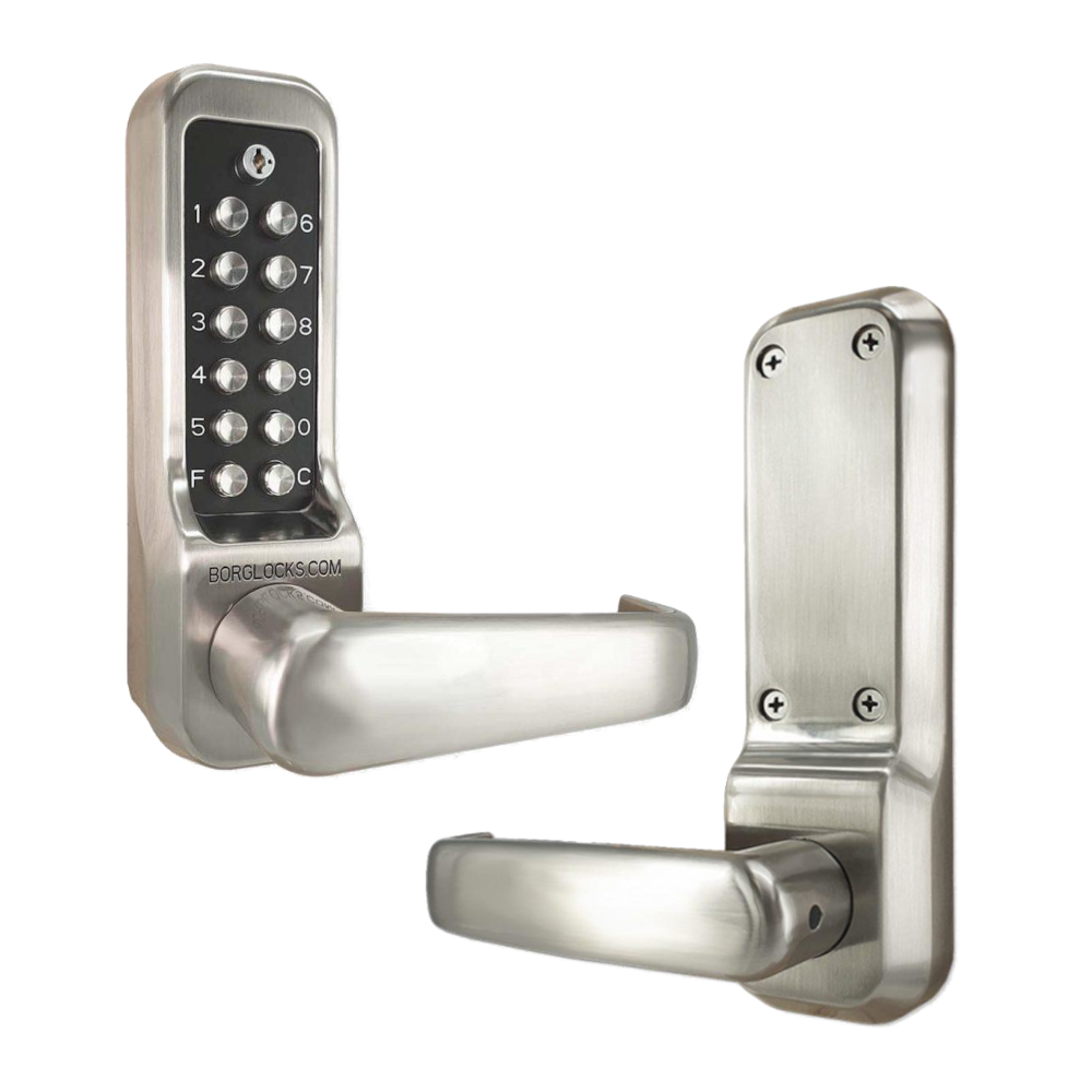 BORG BL7001 SS ECP Heavy Duty Easicode Pro Digital Lock With Lever Handle And 60mm Latch