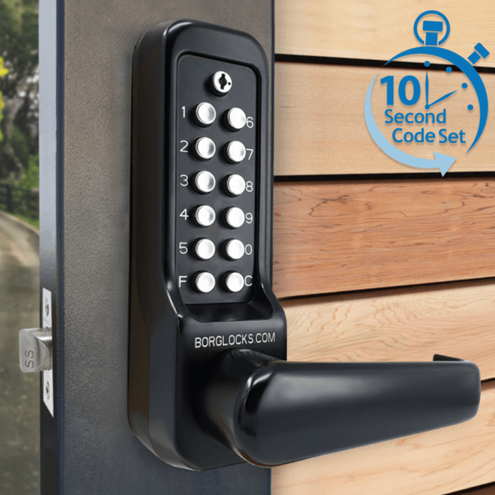 BORG BL7001 MG Pro ECP Marine Grade Easicode Pro Digital Lock With Lever Handle And 60mm Latch