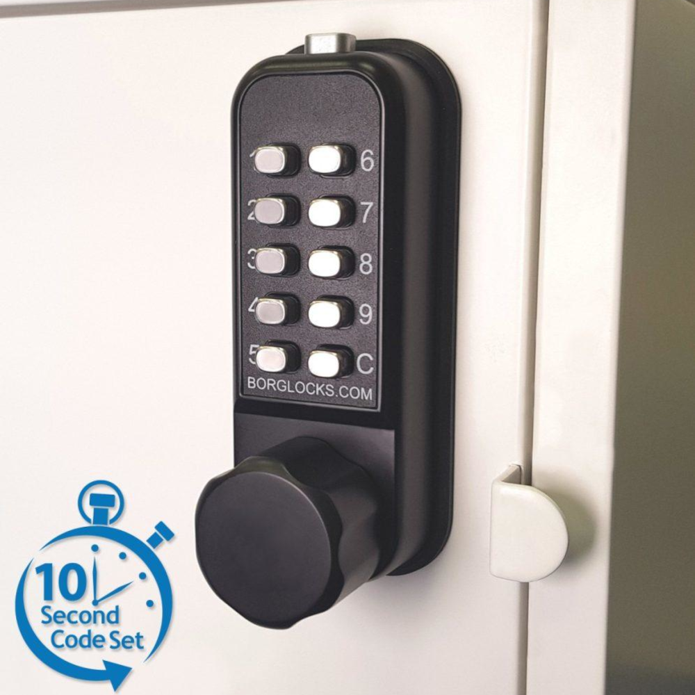 BORG LOCKS BL1506 Vertical Mini Cabinet Lock Easicode Pro c/w Cam