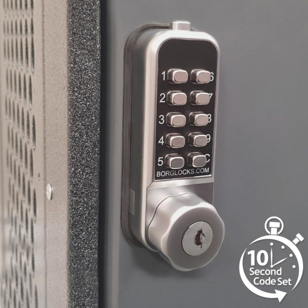 BORG LOCKS BL1706 Vertical Mini Cabinet Lock Easicode Pro c/w Cam And Key Override