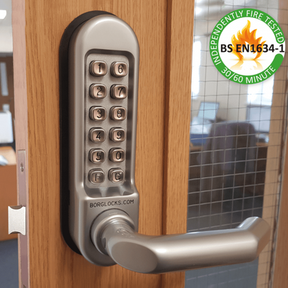 BORG LOCKS BL5003 FT Digital Lock With DIN Euro Profile 72mm Centres Sashlock Fire Rated BSEN1634-1