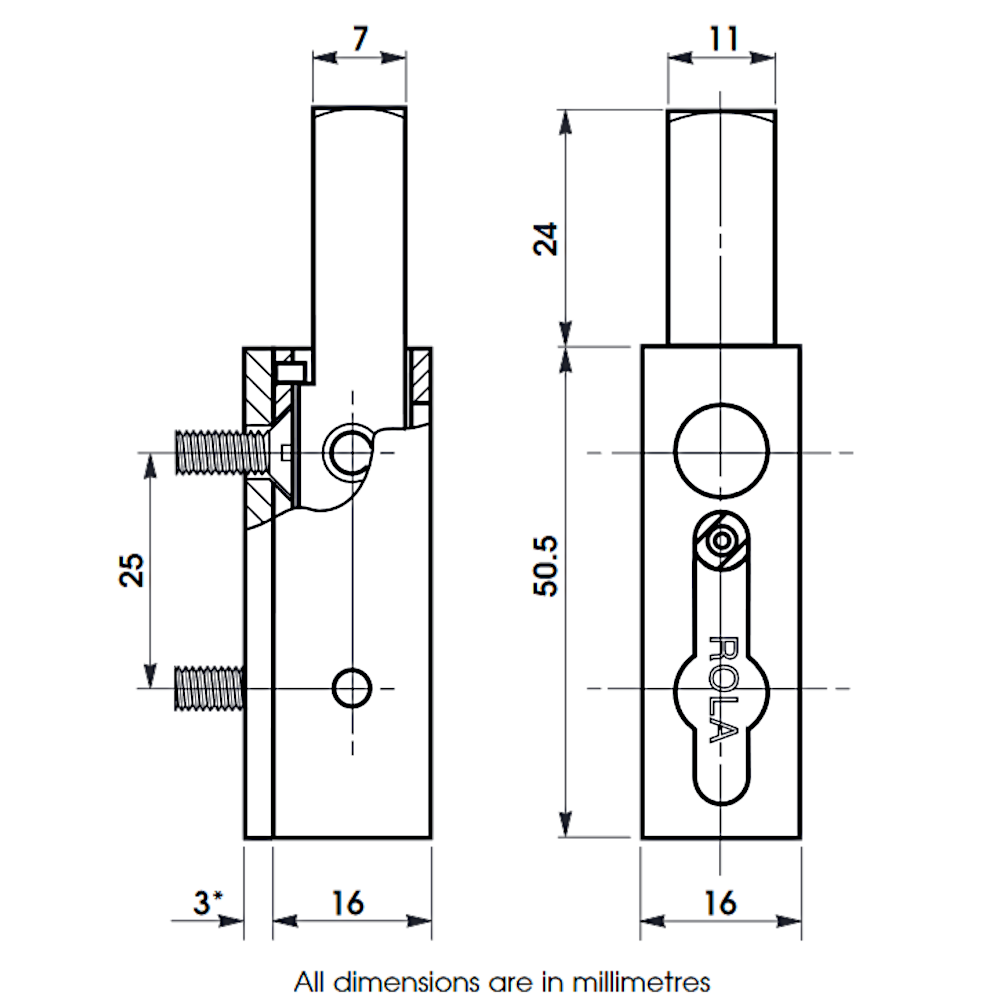 BRAMAH R3/03 Window Lock