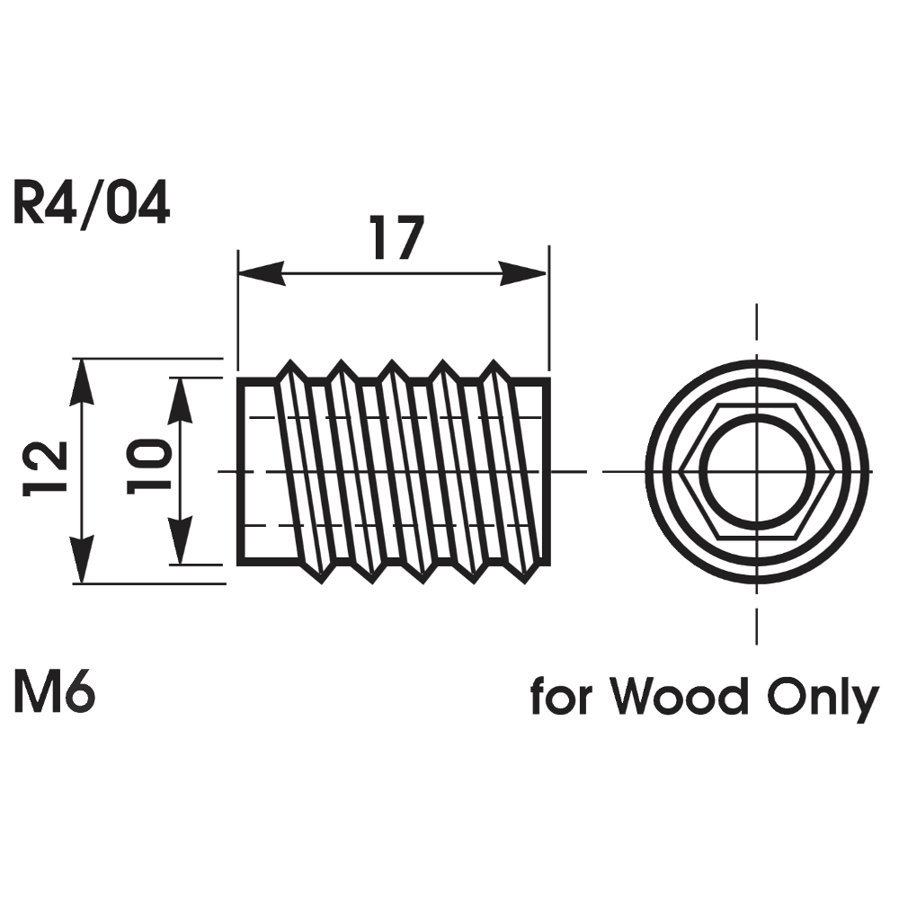 BRAMAH ROLA Threaded Inserts Pack of 10