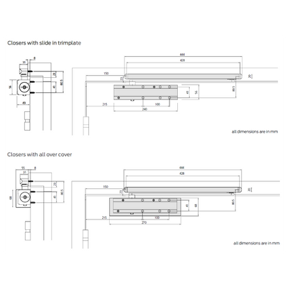 BRITON 2320 & 2321 Size 2-4 Cam Action Door Closer
