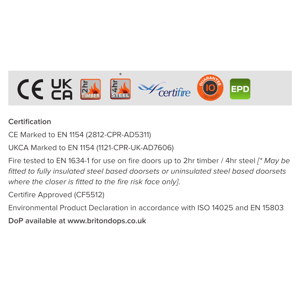 BRITON 131 Overhead Door Closer EN 2-4