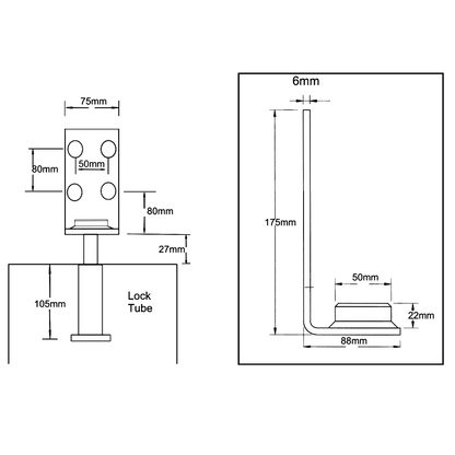 BULLDOG Roller Shutter Door Lock GR500