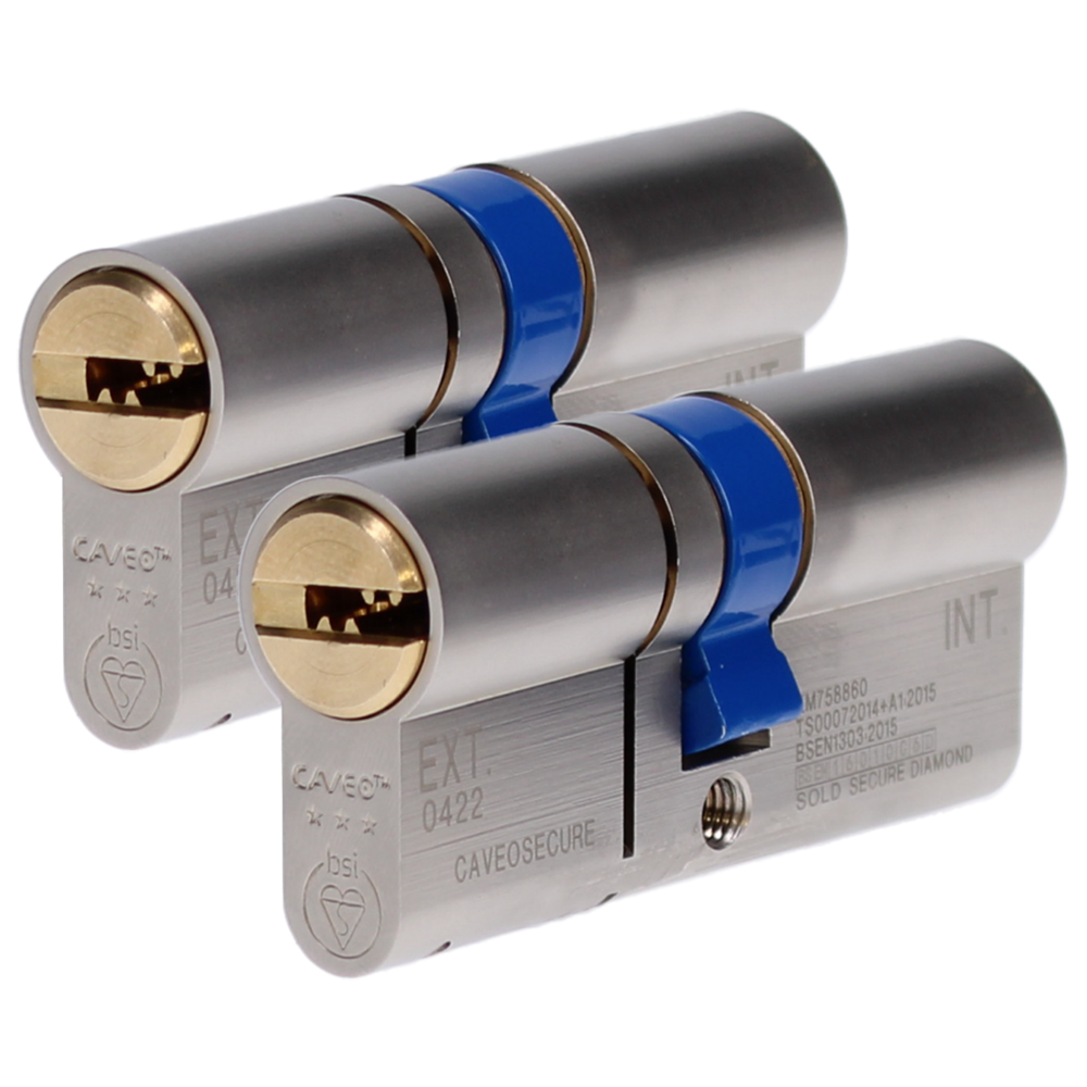 CAVEO TS007 3* Double Euro Dimple Cylinder Keyed Alike Pair