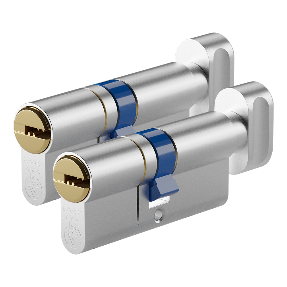 CAVEO TS007 3* Key & Turn Euro Dimple Cylinder Keyed Alike