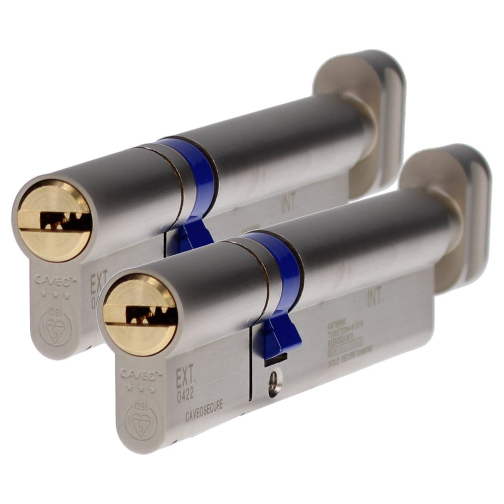 CAVEO TS007 3* Key & Turn Euro Dimple Cylinder Keyed Alike