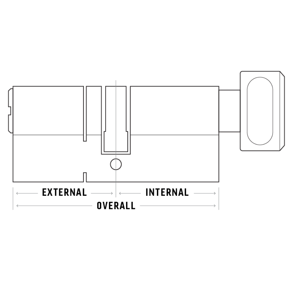CAVEO TS007 3* Key & Turn Euro Dimple Cylinder Keyed Alike