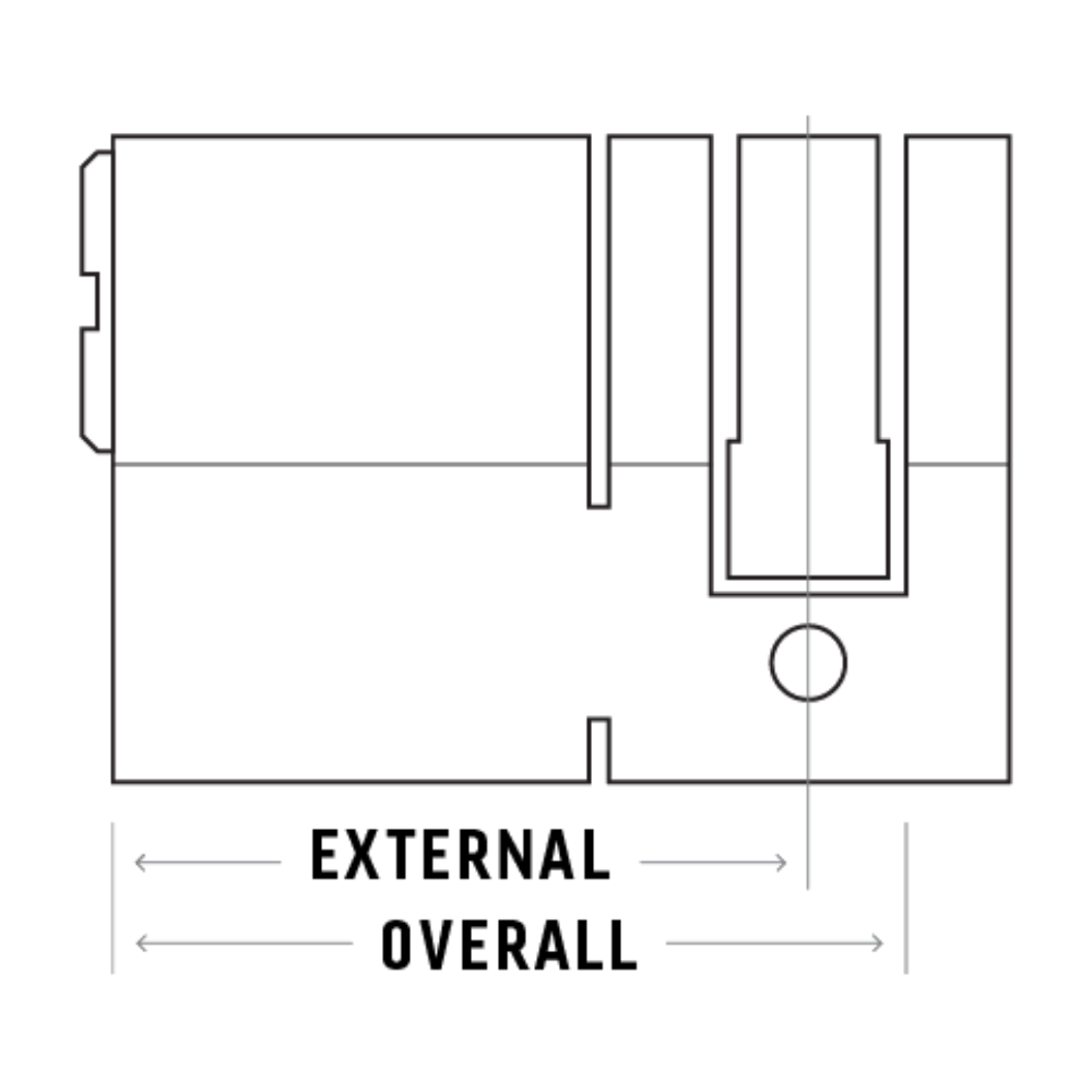 CAVEO TS007 3* Half Euro Dimple Cylinder Keyed Alike