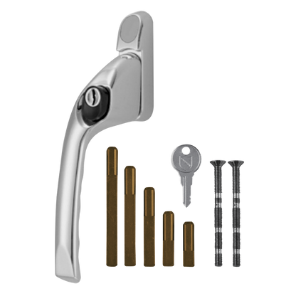 CHAMELEON Adaptable Multi Spindle Offset Window Espag Handle Left Handed - Polished Chrome