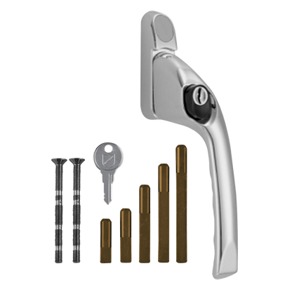 CHAMELEON Adaptable Multi Spindle Offset Window Espag Handle Right Handed - Polished Chrome