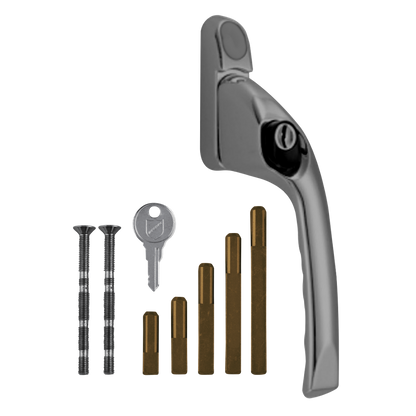 CHAMELEON Adaptable Multi Spindle Offset Window Espag Handle Right Handed - Satin Chrome