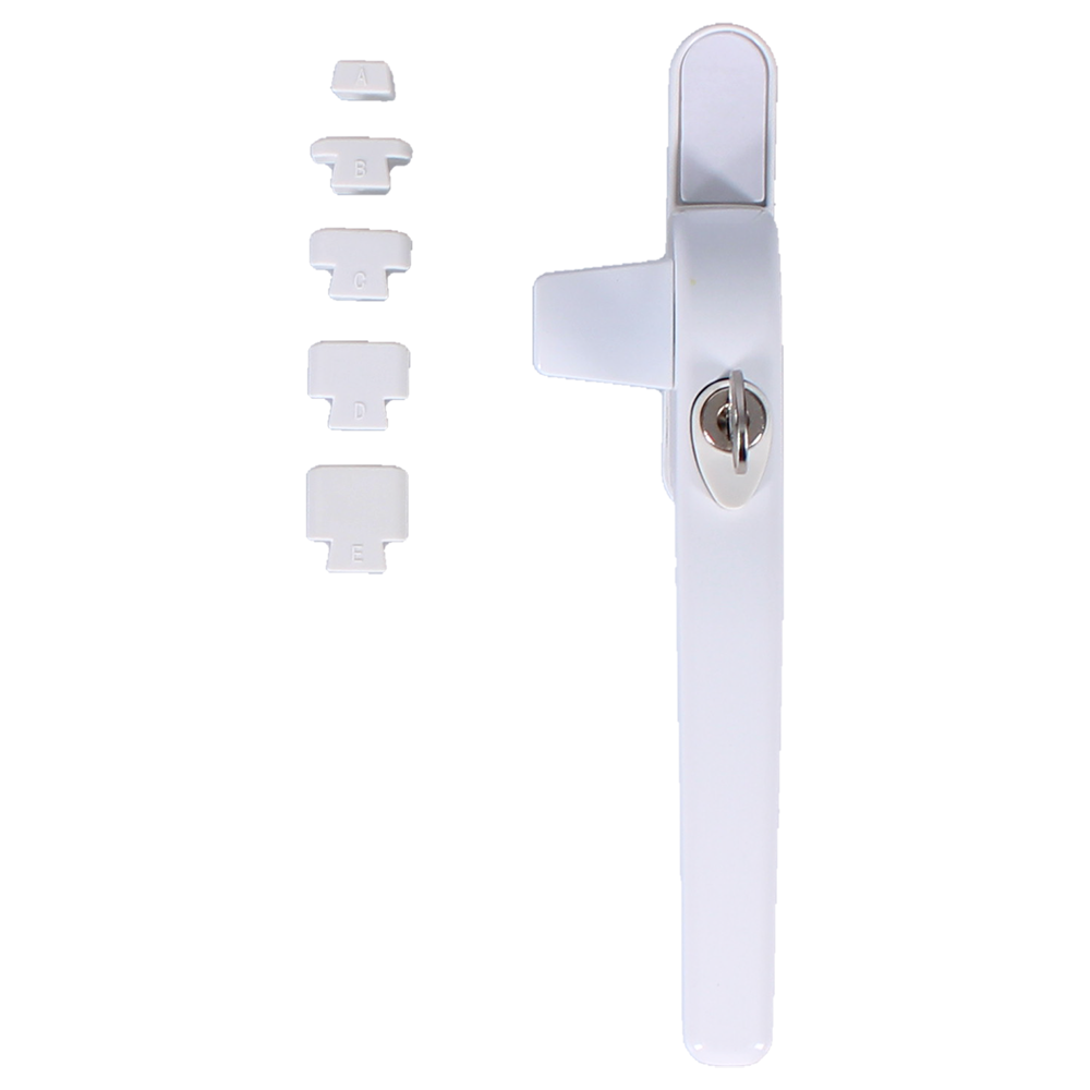 CHAMELEON Non Handed Cockspur Locking Window Handle White