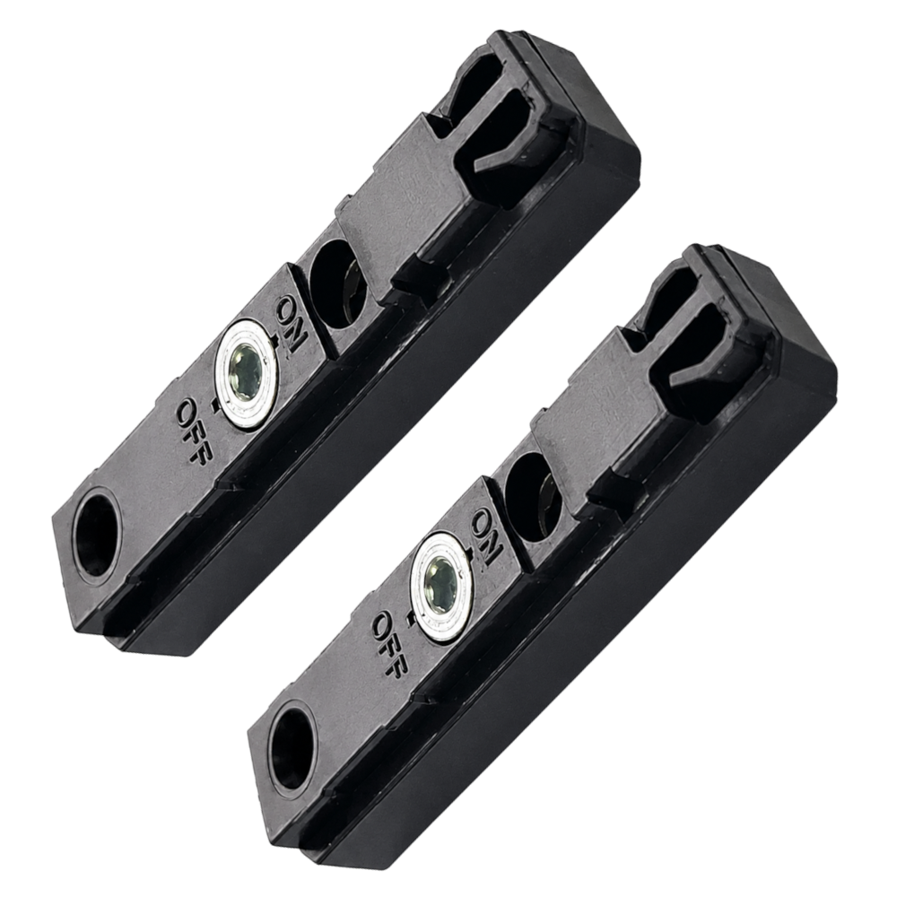 CHAMELEON Top Arm Receiver Glider To Suit SI Siegenia & GU Starpc Pair - Black