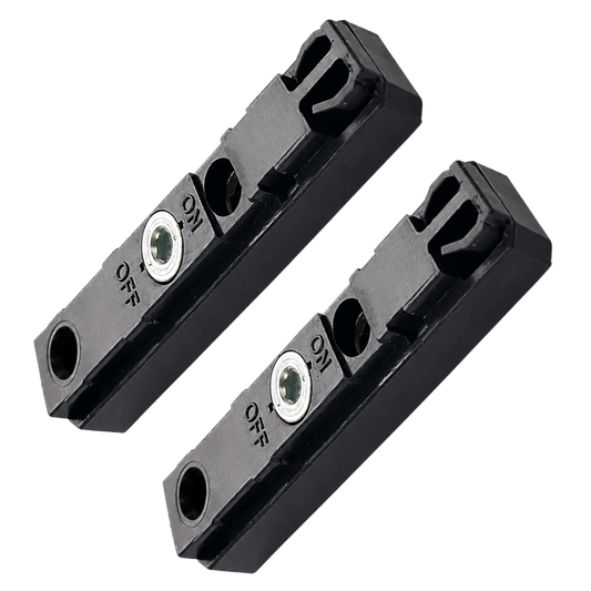 CHAMELEON Top Arm Receiver Glider To Suit SI Siegenia & GU Starpc Pair - Black