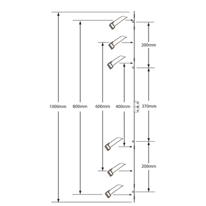 CHAMELEON Adaptable Window Espag Rod - 13mm Faceplate