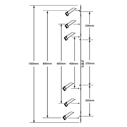CHAMELEON Adaptable Window Espag Rod - 16mm Faceplate