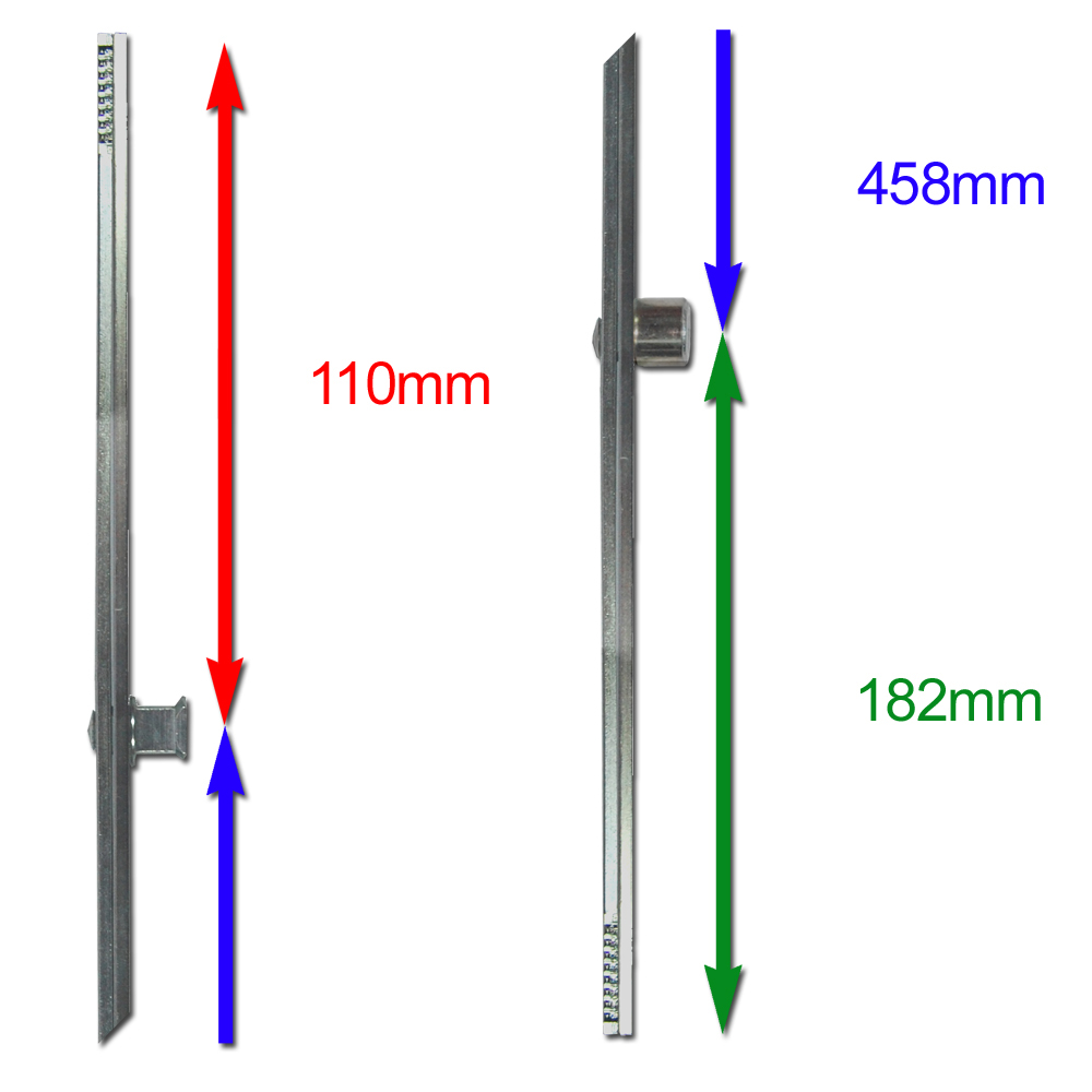 CHAMELEON Adaptable Multipoint Lock 2 Mushroom & 2 Roller + Keeps