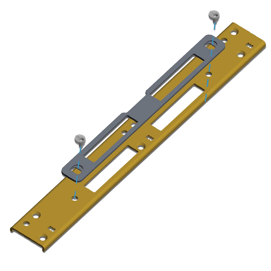 CHAMELEON Adaptable Centre Latch And Deadbolt Keep