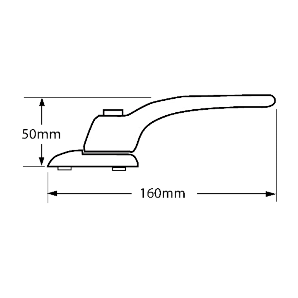 CHAMELEON Adaptable Inline Window Espag Handle (15mm - 55mm)