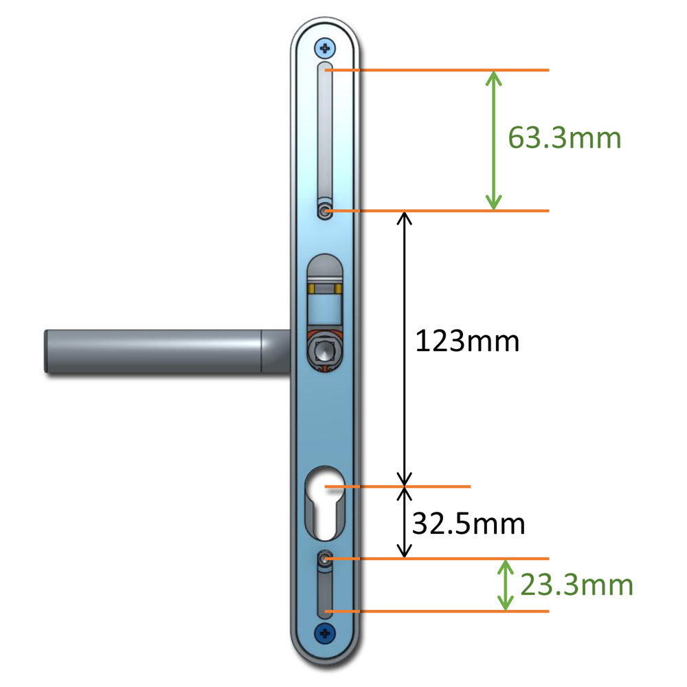 CHAMELEON Pro 59-96mm Centres Adaptable Handle