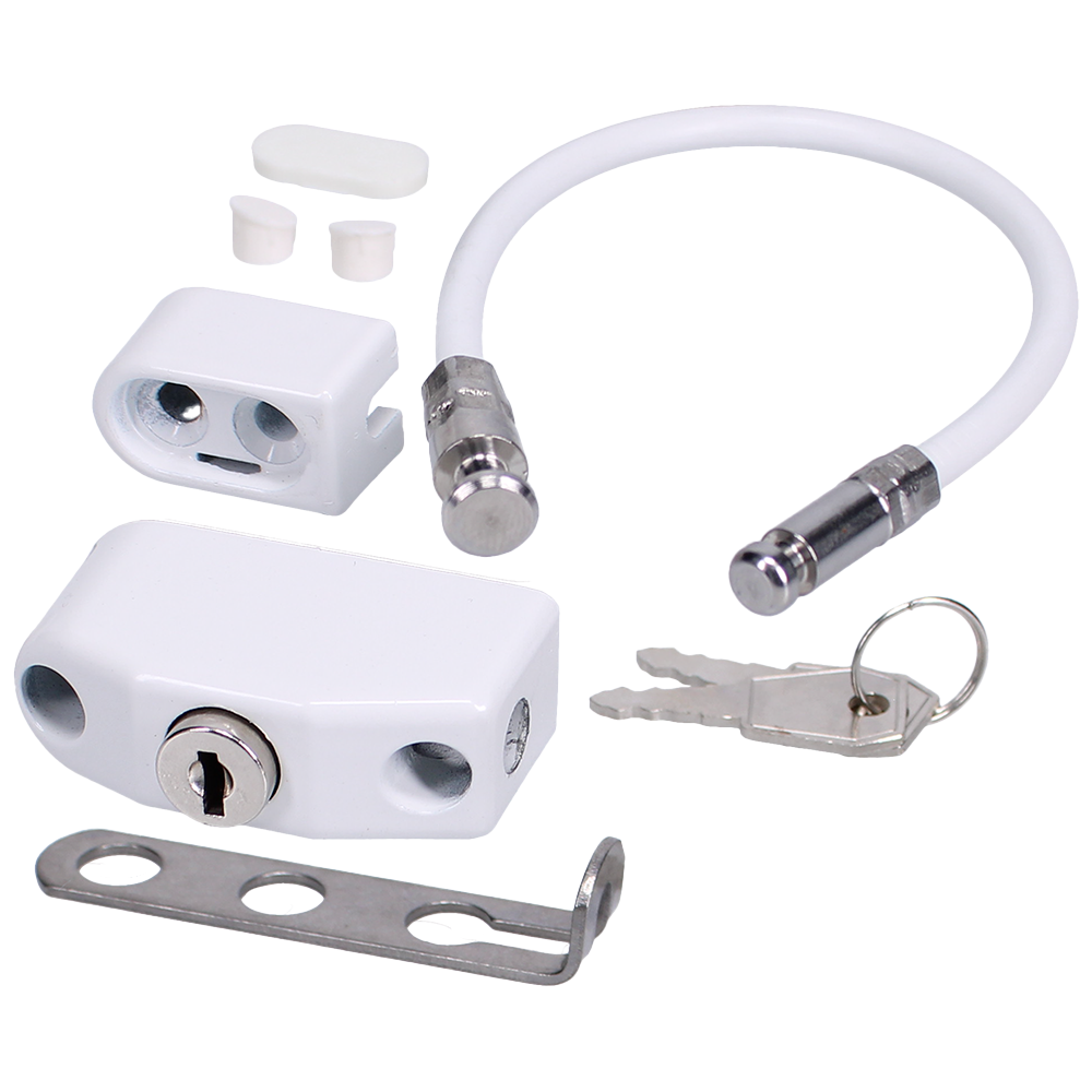 CHAMELEON 230mm Adaptable Locking Window Restrictor 100Kg Load Force M1