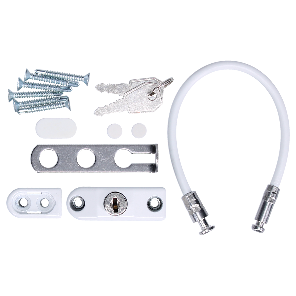 CHAMELEON 230mm Adaptable Locking Window Restrictor 100Kg Load Force M1