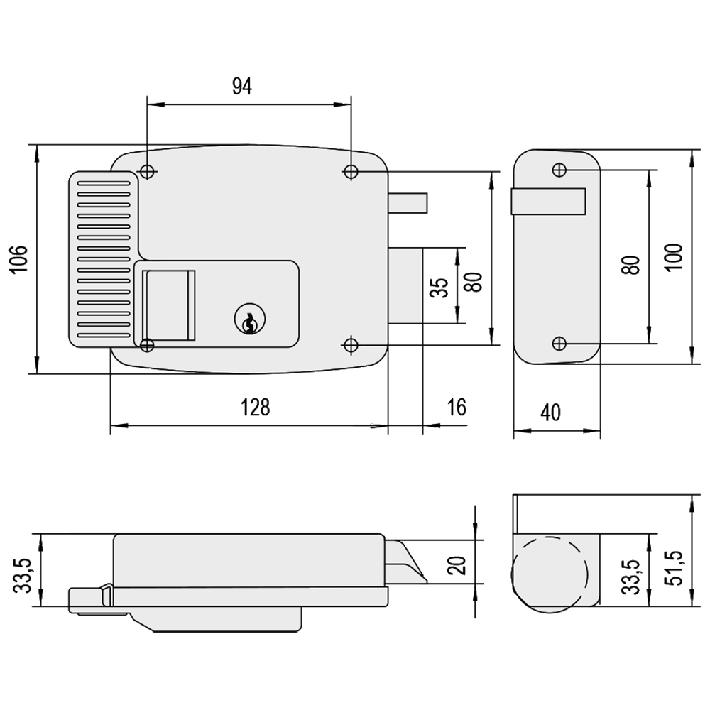 CISA 11610 Series Electric Lock