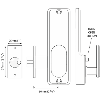 CODELOCKS CL200 Series Back Plate To Suit 2255