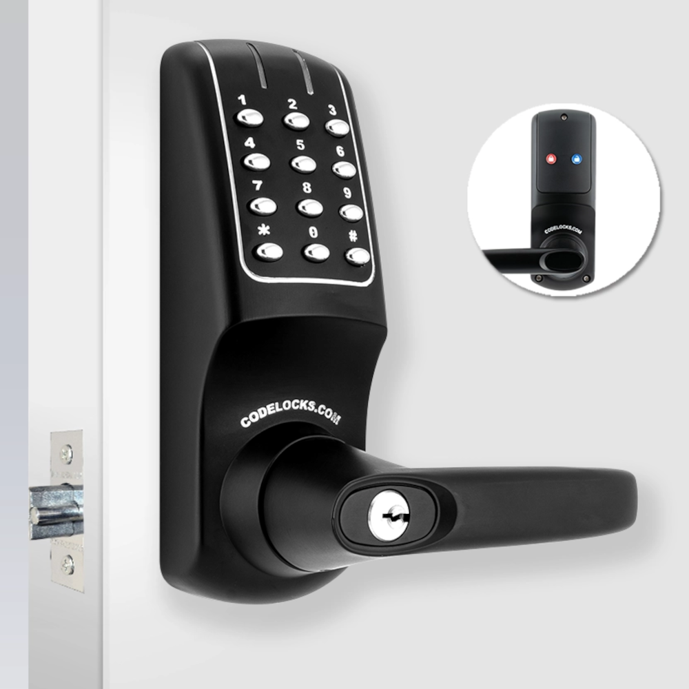 CODELOCKS CL5010 Battery Operated Digital Lock & Tubular Latch With Netcode & Do Not Disturb