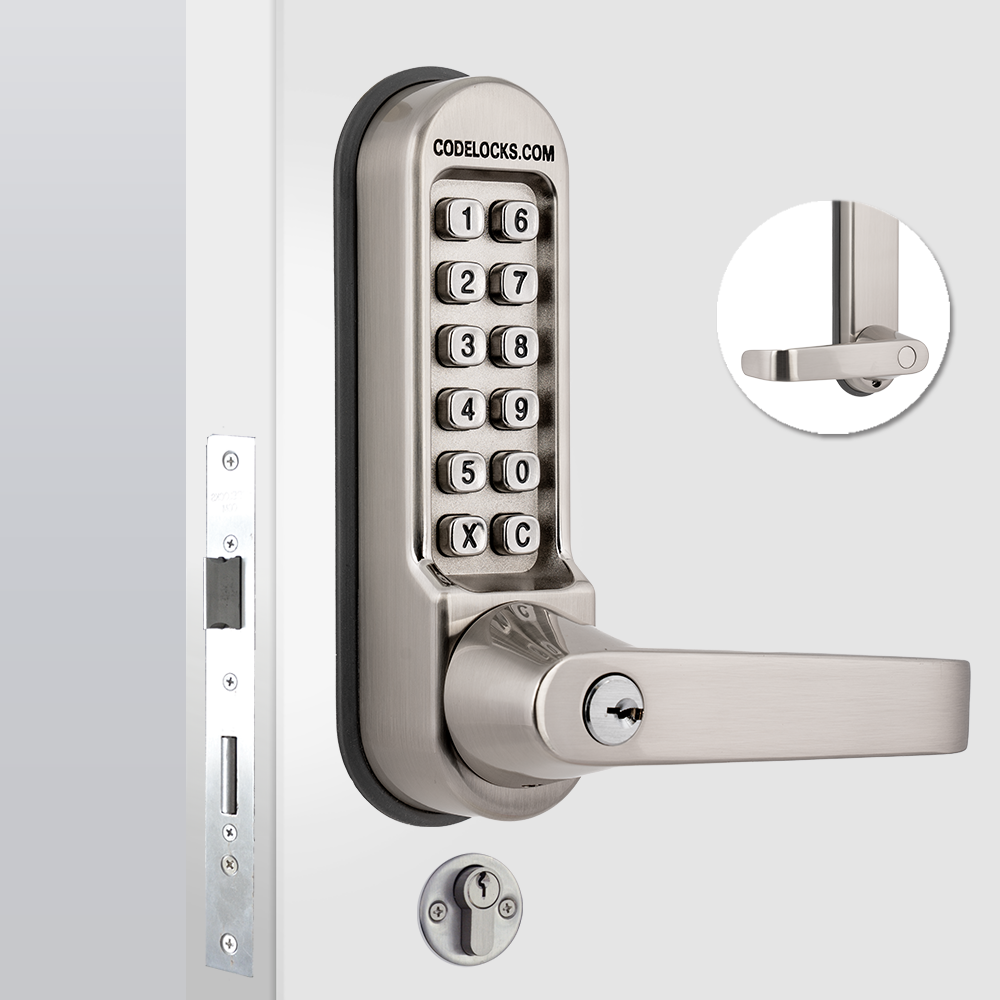 CODELOCKS CL520KEY Digital Lock With Mortice Sashlock & Key Override