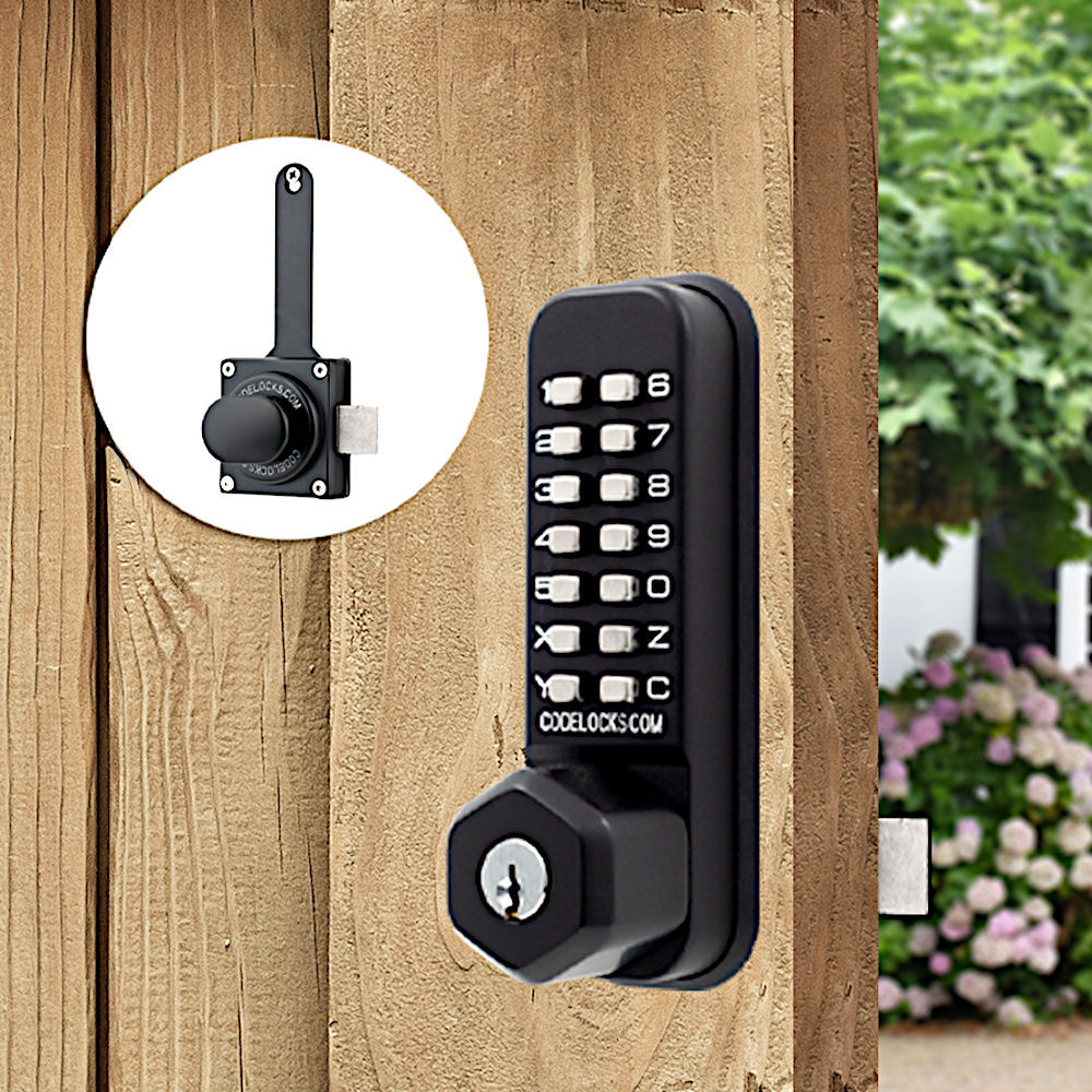 CODELOCKS CL200 Marine Grade Digital Gate Lock With Surface Latch & Key Override