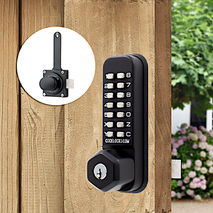 CODELOCKS CL200 Marine Grade Digital Gate Lock With Surface Latch & Key Override
