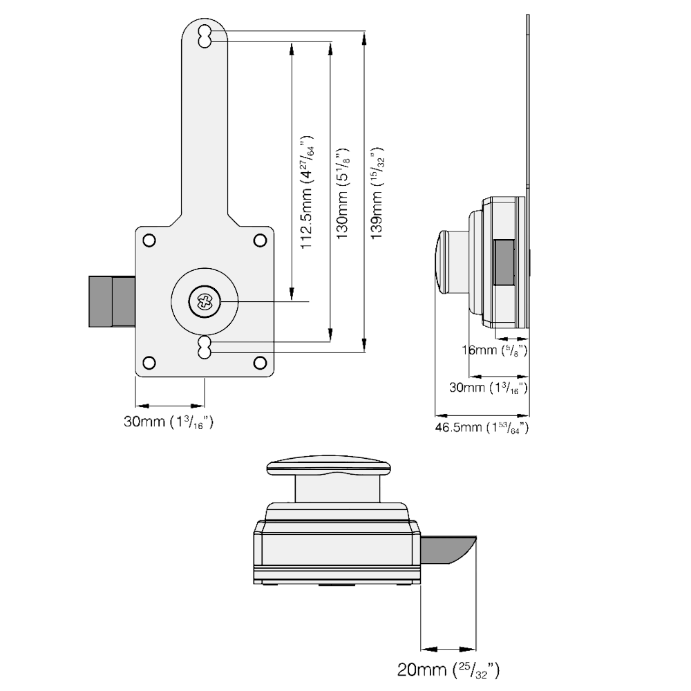 CODELOCKS CL400 / CL405 Digital Gate Lock With Surface Latch