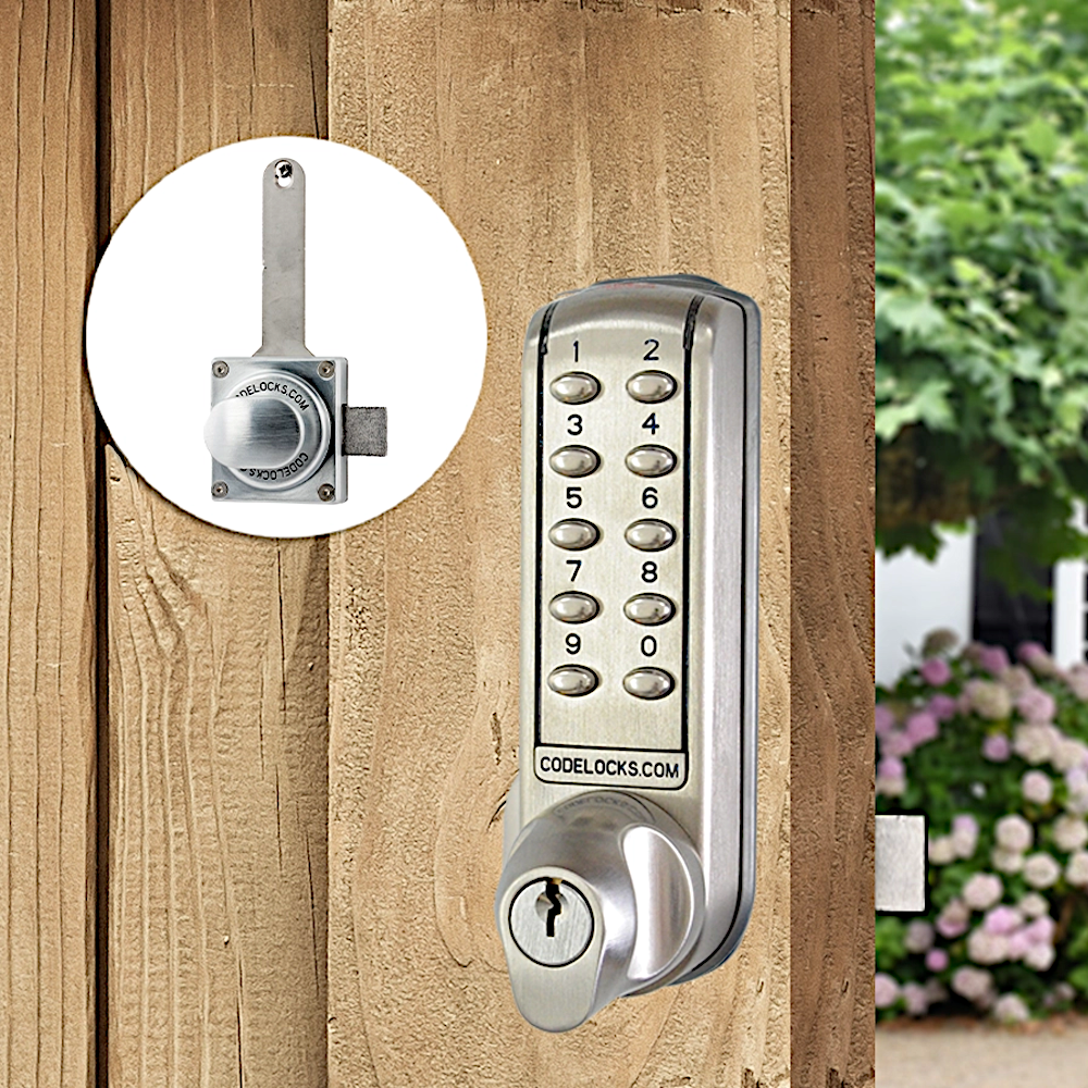 CODELOCKS CL2000 Digital Gate Lock With Surface Latch & Key Override