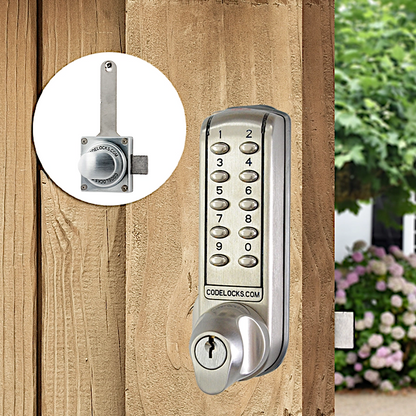 CODELOCKS CL2000 Digital Gate Lock With Surface Latch & Key Override