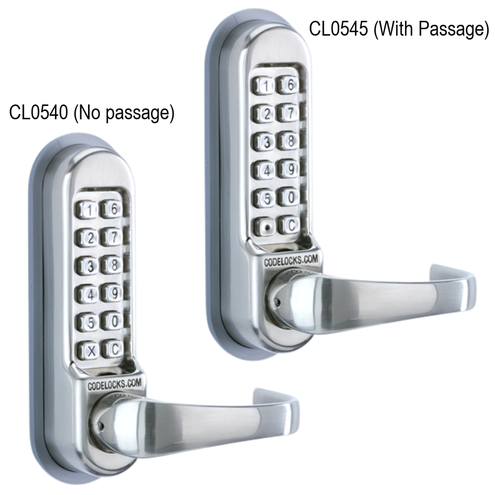 CODELOCKS CL0540 / CL0545 Stainless Steel Digital Gate Lock With Adjustable Latch