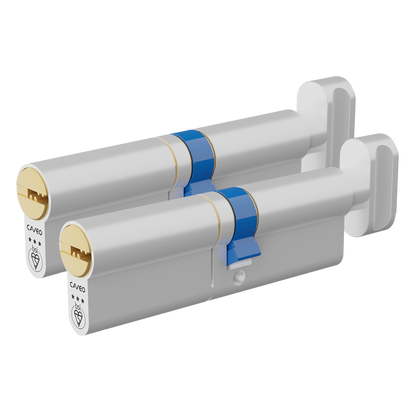 CAVEO TS007 3* Key & Turn Euro Dimple Cylinder Keyed Alike