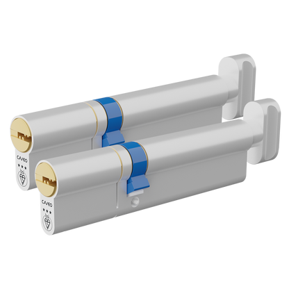 CAVEO TS007 3* Key & Turn Euro Dimple Cylinder Keyed Alike