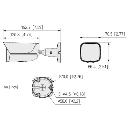 DAHUA IP Bullet 5MP WizSense Series 3 Network Camera 50 Metre IR 12V DC