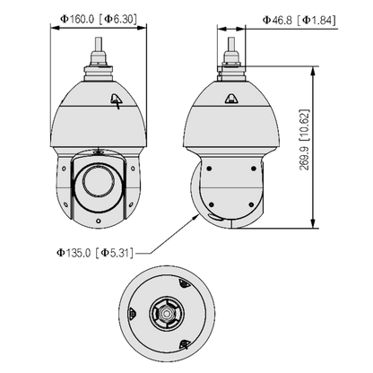 DAHUA IP PTZ WizSense 4MP Network Camera With Starlight IR 25 x Optical Zoom 12V DC