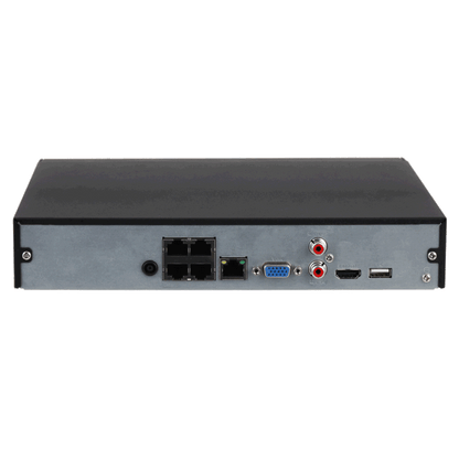 DAHUA NVR 4000 Series 4 Channel WizSense AI 4 x POE, 80Mbps Incoming Bandwidth, 4K Output NVR4104HS-P-EI