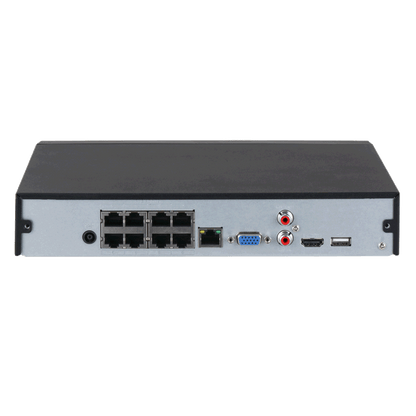 DAHUA NVR 4000 Series 8 Channel WizSense AI 256Mbps/180Mbps (AI Enabled) Incoming Bandwidth, 4K Output NVR4108HS-8P-EI