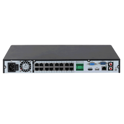 DAHUA NVR 4000 Series 16 Channel WizSense AI 256Mbps/180Mbps (AI Enabled) Incoming Bandwidth, 4K Output NVR4216-16P-EI