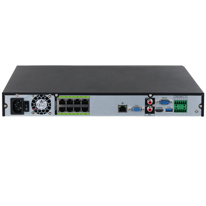 DAHUA NVR 5000 Series 8 Channel WizSense AI 384Mbps/200Mbps (AI Enabled) Incoming Bandwidth, 4K Output NVR5208-8P-EI