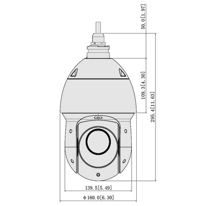 DAHUA HDCVI PTZ Camera SD49 Series 2MP Optical Zoom IP66 12V DC Including Wall Bracket