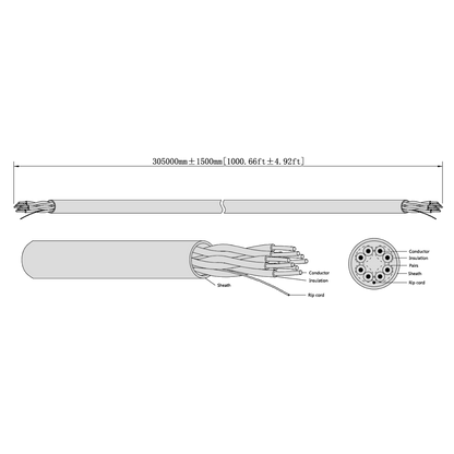 DAHUA UTP CAT5e Network Cable 305 Metre Box PFM920I-5EUN