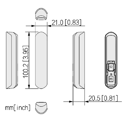 DAHUA Airshield Wireless Door Detector Magnetic Contact Shock & Tilt ARD324-W2(868)